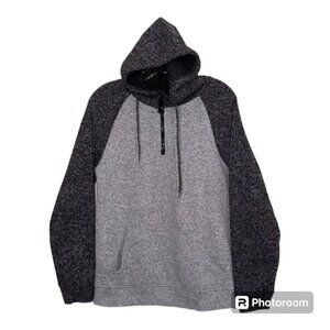 Brooklyn Cloth Hoodie Men's S Long Sleeve Gray Full Zip Casual Streetwear  Dad